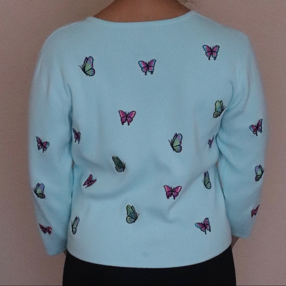 EAGLE’S EYE Butterfly Embroidery Sweater - Picture 2 of 10
